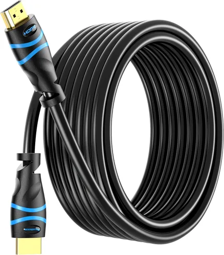 Vista 9 de BlueRigger Cable HDMI 8K (3 pies, 8K 60Hz HDR, 4K 120Hz, alta velocidad 48Gbps con Ethernet, eARC, 3D, HDCP 2.3) – Compatible con PS5, Xbox, Roku