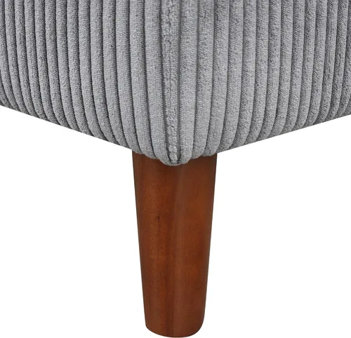 Vista 223 de Sofá modular de felpilla con tapicería en forma de L, sofá modular de 4 asientos con otomana extraíble y 5 almohadas para sala de estar, apartamento