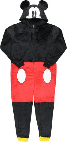 Vista 6 de Disney Mickey Mouse Super Minky - Disfraz con capucha para adultos traje de unión ropa de dormir Multicolorido