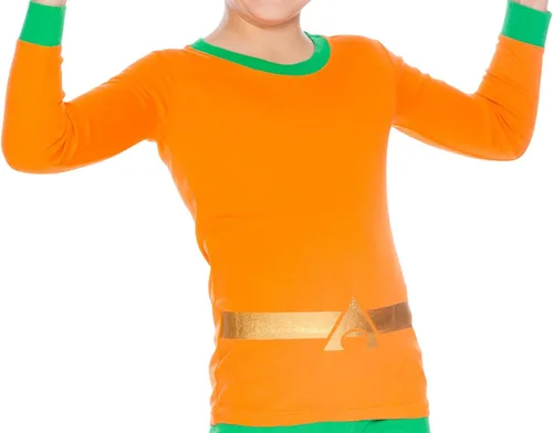 Vista 2 de Justice League Conjunto de pijama de algodón Aquaman para niños