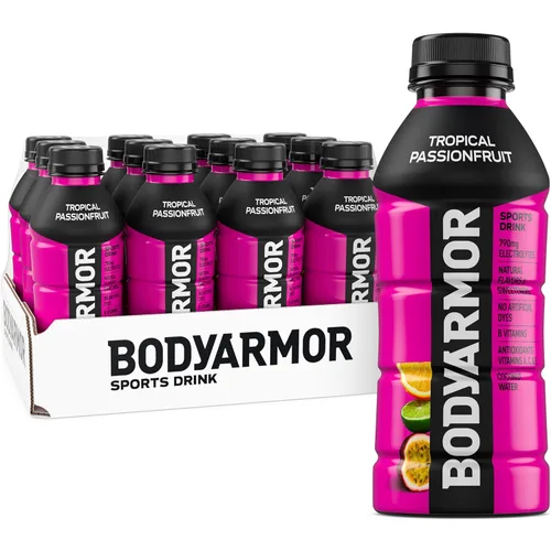 Vista 9 de BODYARMOR Sports Drink, Sour Watermelon, Electrolyte Drink Hydration, 16 Fl Oz Bottles (12 Pack), Flavored Coconut Water with B Vitamins &