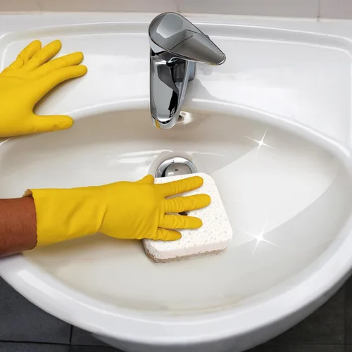 Vista 8 de Paquete de 12 Kickleen Esponjas Naturales para Fregar Platos de Cocina con Colgador de Succión Biodegradables Compostables de Celulosa y Coco