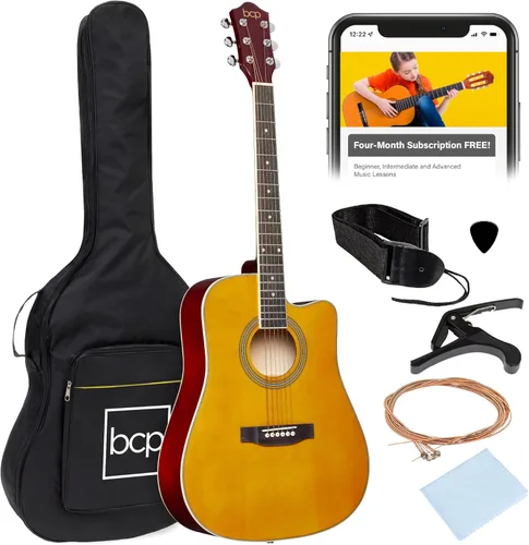 Vista 9 de Best Choice Products - Kit de guitarra acústica para principiantes, 41 pulgadas