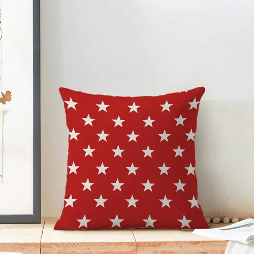Vista 26 de Juego de 2 fundas de almohada de 16 x 16 pulgadas, diseño de estrellas azules del Día de la Independencia, almohadas decorativas para exteriores