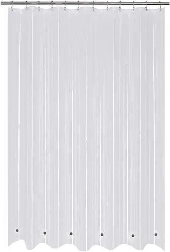 Vista 42 de Mrs Awesome Cortina de regadera para cabina de ducha 36x72, forro de cortina de regadera de plástico PEVA para baño, ligera e impermeable, 36 x 72