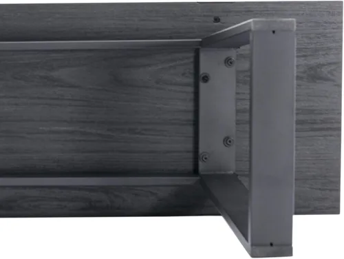 Vista 9 de VESCASA Banco de comedor de madera de 60 pulgadas con patas de metal negro para comedor, cocina, color negro