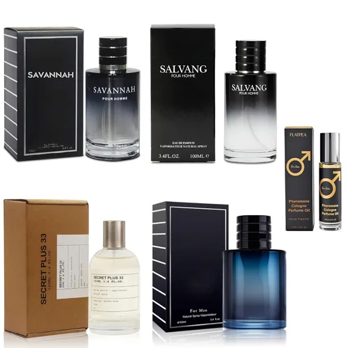 Vista 11 de Set de Regalo de Colonia para Hombre - Paquete Variado de 4 Fragancias de Larga Duración con Colonia de Feromonas de 10ml