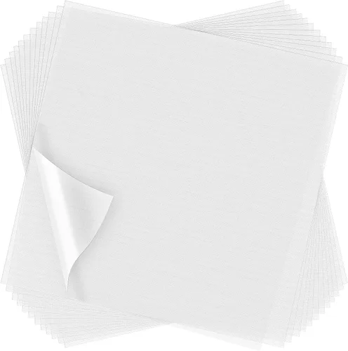 Outus 100 hojas de 8 x 8 pulgadas estabilizador soluble en agua para bordar soluble en agua, película de bordado para estabilizador de costura a