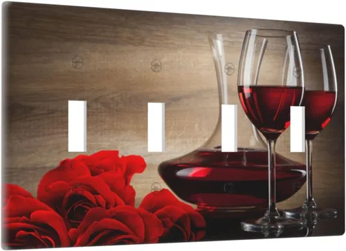 Vista 10 de Cubiertas de Tomacorriente Ancla Estrella de Mar Concha Tablón de Madera Rústico Náutico 1 Gang Interruptor de Luz Dúplex Placa Cubierta Decorativa