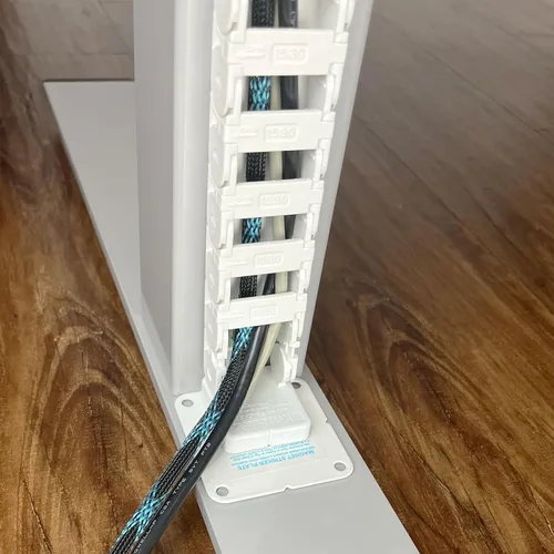 Vista 7 de Quality Clever PivyCord-Vez Solución de Gestión de Cables de Cadena Flexible para Escritorios de Altura Variable de Sentado-Parado, Canal de Cables