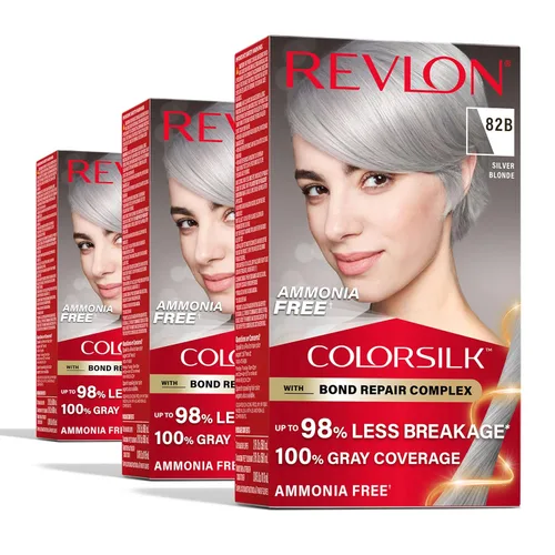 Vista 30 de Revlon ColorSilk with Bond Repair Complex, color permanente para el cabello rubio, cobertura 100 % de las canas, tinte para el cabello sin amoníaco