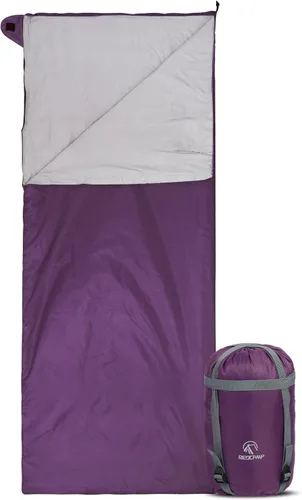 Vista 7 de REDCAMP Saco de dormir ultra ligero para mochileros, senderismo, comodidad para adultos, clima cálido, con bolsa de compresión