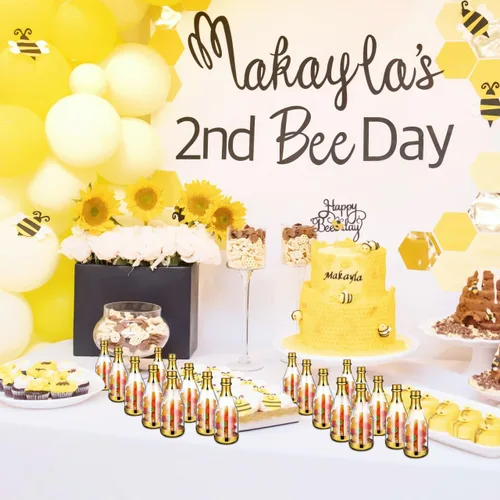 Vista 8 de Ciieeo Caja de dulces de boda, contenedor de recuerdo de fiesta, 4.52 x 1.57 x 1.57 pulgadas, mini botellas de plástico transparente para dulces