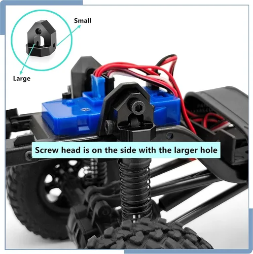 Vista 5 de Aleación de aluminio RC más alto montaje de choque+7MM Poste de choque superior ajustable para TRX4M actualizaciones 1/18 escala RC Crawler Car