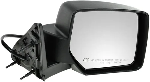 Vista 129 de TRQ Cubierta cromada del espejo manual del lado del pasajero, acabado liso para Volvo VNL 2004-2014