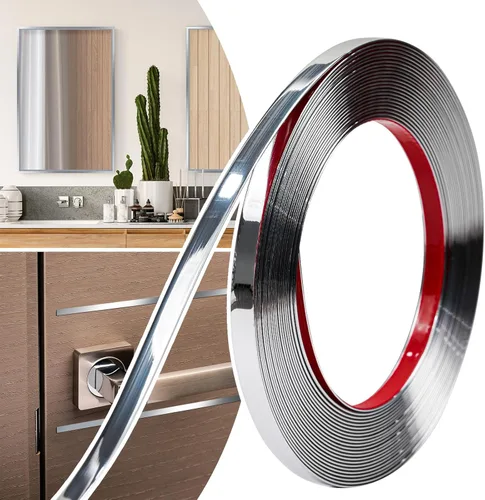 Vista 15 de 0.39in × 20 pies de moldura de pared pelar y pegar - Moldura flexible autoadhesiva para paredes, bordes, marcos, marcos de ventanas, azulejos