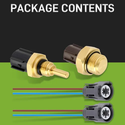 Vista 7 de Sensor de temperatura del refrigerante con conector de sensor de temperatura del refrigerante compatible con Honda Civic Compatible con Isuzu Oasis