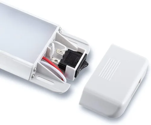 Vista 5 de Raycharm Cuerpo de luz LED para interior 6.7" x 2.6", alta salida de lúmenes, bajo consumo de corriente, energía eficiente, lente esmerilada 6000K