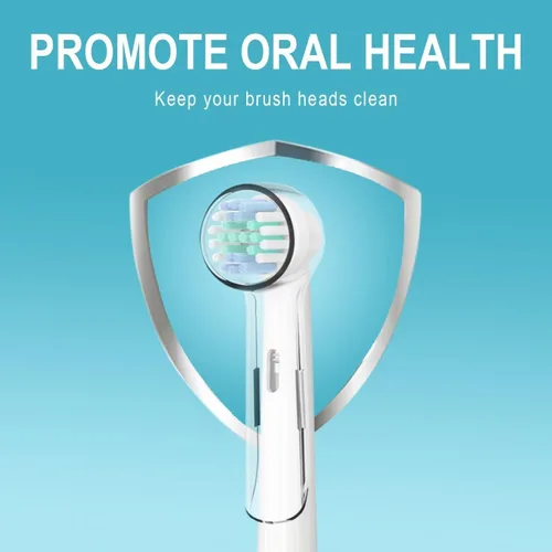 Vista 4 de HSYTEK Paquete de 6 fundas para cepillos de dientes compatibles con cabezales de cepillo de repuesto Oral-B Braun, apto para cuidado de encías