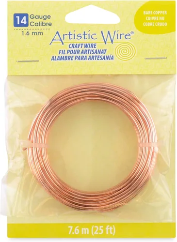 Vista 12 de Artistic Wire, Cable de cobre desnudo calibre 12 / 0.083 in, 10 pies / 10.2 ft