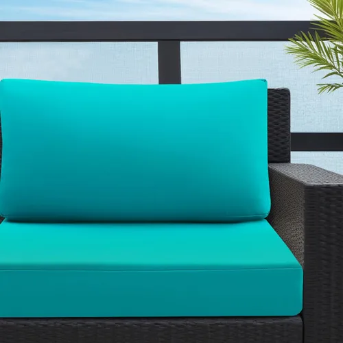 Vista 3 de idee-home Cojines impermeables para asiento de exteriores, cojines de repuesto para sofá y sillas de asiento profundo Hampton Bay, para césped
