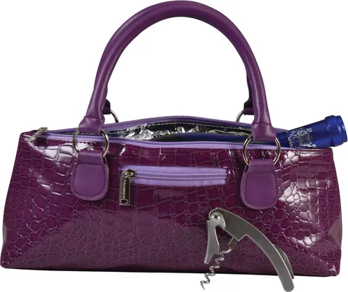 Vista 19 de Primeware - Bolso tipo clutch para vino con aislamiento térmico, bolsa de transporte de vino para botellas de 750 ml (rojas y blancas), incluye