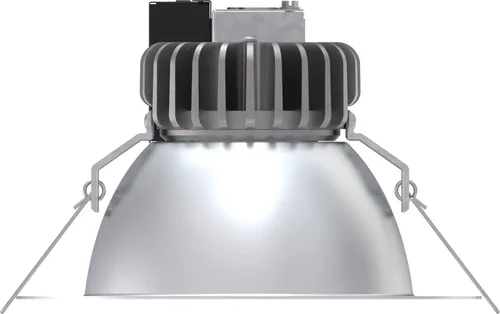 Vista 6 de Lithonia Lighting Luz descendente LED comercial LBR de 4 pulgadas, retrofit redonda serie LED Downlight con salida de lúmenes ajustable, temperatura