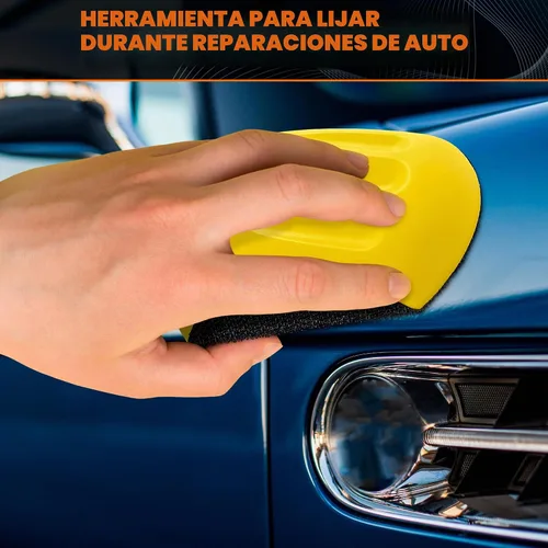 Vista 8 de Bloques de lijado de ratón para madera, bloque de lijadora de ratón, herramientas de carrocería automática, almohadillas de lijado de mano