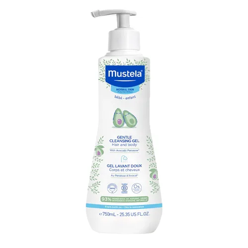Vista 15 de Mustela Gel de Limpieza Suave para Bebé - Jabón para el Cabello y Cuerpo del Bebé - con Aguacate Natural Fortificado con Vitamina B5 - Fórmula