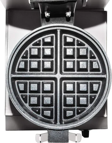 Vista 6 de GorillaRock Gofrera belga gruesa Plancha comercial para gofres Acero inoxidable Mecanismo giratorio 110 V (1 belga)