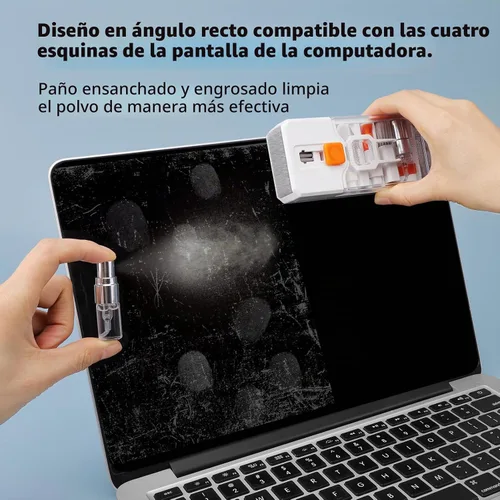 Vista 6 de Limpiador de teclado y kit de limpieza para laptop, todo en 1 para PC de computadora, negro