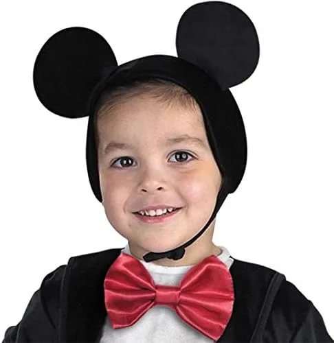 Vista 2 de Disfraz para chicos de Mickey Mouse XS 3T-4T Negro rojo
