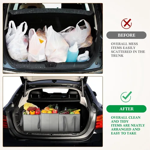 Vista 5 de Zhehao 10 Pack Reusable Grocery Bags Foldable Heavy Duty Shopping Bags Bulk for Groceries Large Tote Bag with Reinforced Handles Bottom Storage Bag
