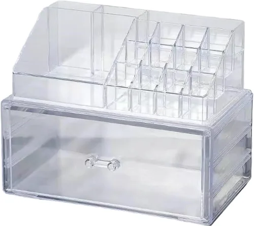 Vista 12 de Acrylic Makeup Accessories Storage Box Space Saving Jewelry Organiser With Multiple Compartments For Easy Access