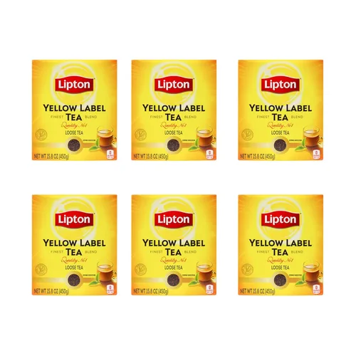 Vista 11 de Lipton Etiqueta Amarilla Mezcla Internacional Bolsas de Té Lipton Té Negro Calidad Premium 200 Gramos (Paquete de 1)