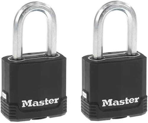 Vista 8 de Master Lock Magnum Candado para Exteriores de Servicio Pesado con Llave, Cuerpo Resistente a la Intemperie y Grillete Resistente a Cortes hacen que