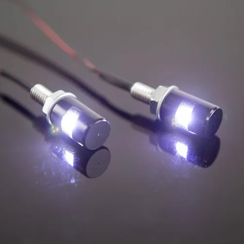 Vista 6 de CZC AUTO 2 luces de matrícula, lámpara de perno de tornillo de matrícula, bombilla LED blanca de 12 V, impermeable, impermeable, impermeable