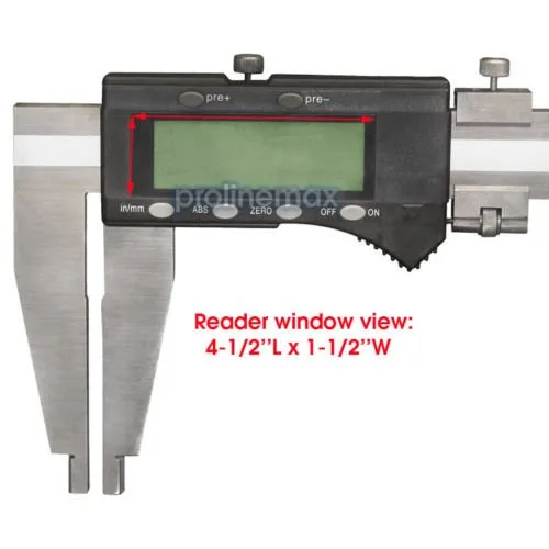 Vista 4 de Resolución electrónica de la regla del calibrador digital HD 80'': caja de madera de 0.01mm/0.0005in