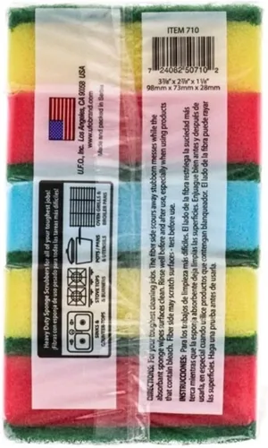 Vista 2 de UFO Marcas Esponja Abrasiva Scrubber 5 unidades - Paquete de 5