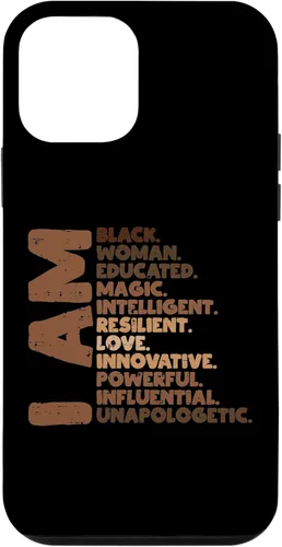 Vista 16 de I Am Black Woman Melanin Africa Pride History BHM Women Gift Case for iPhone 17