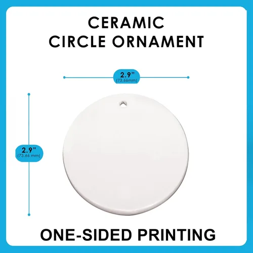 Vista 4 de Personalized Name American Bully Sitting Christmas Tree Ornaments Circle Ceramic Decorations Gifts for Dog Lovers Owners