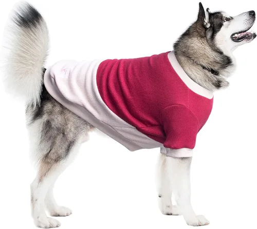 Vista 65 de Camisetas a rayas para perros medianos, ropa sin mangas, camiseta sin mangas, chaleco para Schnauzer, Shiba Inu, rojo, grande