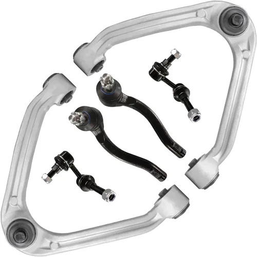 Vista 99 de Detroit Axle - Kit de brazos de control de extremo delantero RWD para Dodge Charger Challenger Chrysler 300, 2 brazos de control delantero
