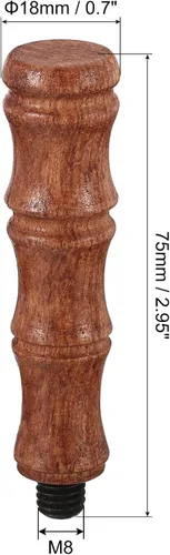 Vista 2 de PATIKIL Mango de sello de cera solamente, mango de madera de repuesto para sello de invitación de boda, tarjeta de invitación de boda, sobre