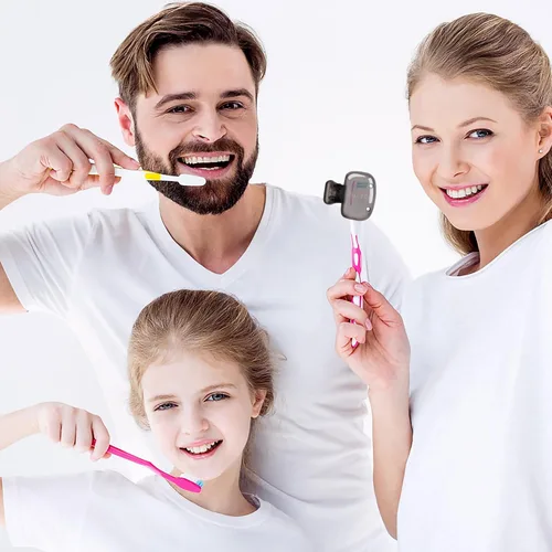 Vista 6 de Hxezoc Paquete de 4 tapas para cepillo de dientes de viaje, protector de cepillo, clip portátil de plástico para el hogar, viajes, negocios
