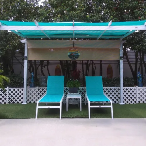 Vista 2 de PURPLE LEAF Juego de tumbonas para exteriores, sillón reclinable ajustable para tomar el sol con mesa auxiliar para playa, piscina, patio, tumbona