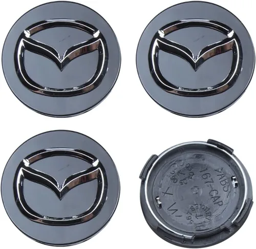 Vista 4 de 4 piezas de tapas centrales de rueda para Nissan, 54mm/2.12 pulgadas, tapas de cubo de rueda de automóvil, cubierta de cubo central de llanta ABS