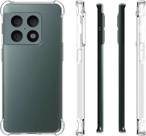 Vista 2 de USTIYA Funda para OnePlus 10 Pro 5G Clear TPU Cuatro Esquinas Cubierta Protectora Transparente Suave Funda