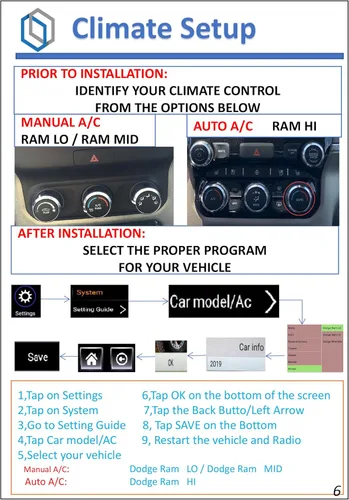 Vista 8 de LINKSWELL - Reemplazo de radio Android estilo T de 12.1 ″ pantalla táctil para Dodge RAM con nuevo cuerpo 2019-2022 1500/2500/3500