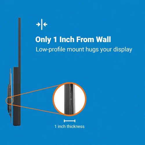 Vista 3 de Manhattan Soporte de pared para TV – Se adapta a la mayoría de televisores LED, LCD, OLED planos y curvos de 32 a 55 pulgadas, soporta hasta 88